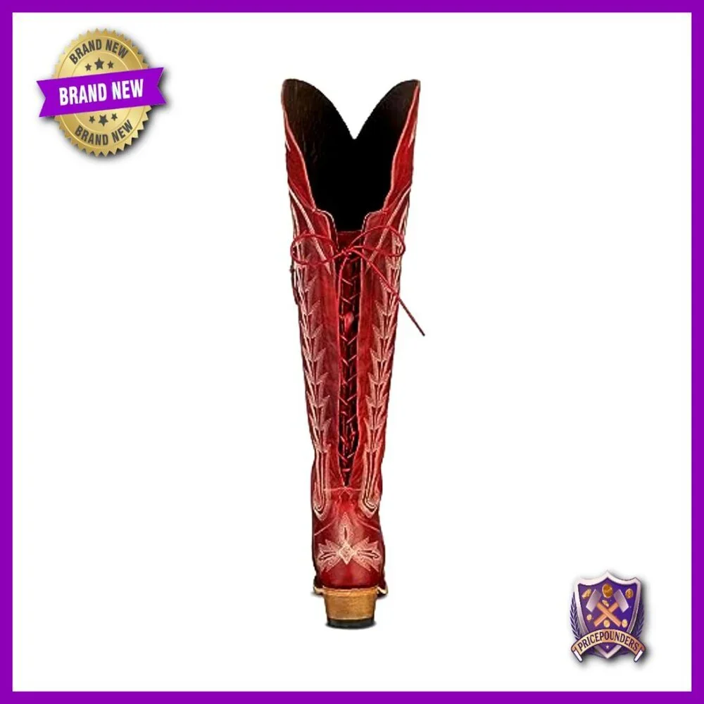 Over the Knee Cowboy Boots Adjustable Thigh High Cowgirl Western Boots